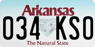 AR license plate 034KSO