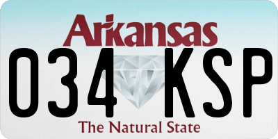 AR license plate 034KSP