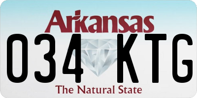 AR license plate 034KTG