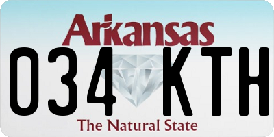 AR license plate 034KTH