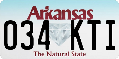 AR license plate 034KTI