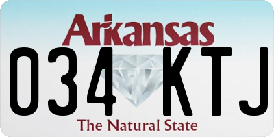 AR license plate 034KTJ