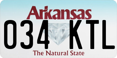 AR license plate 034KTL
