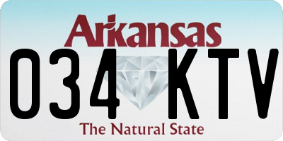 AR license plate 034KTV
