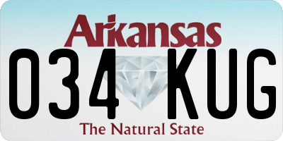 AR license plate 034KUG