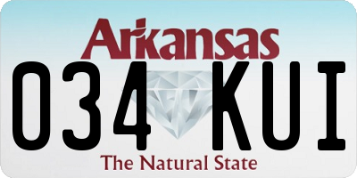 AR license plate 034KUI