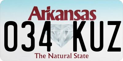 AR license plate 034KUZ
