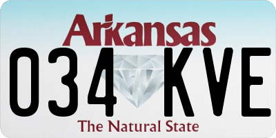 AR license plate 034KVE
