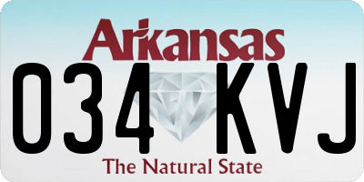AR license plate 034KVJ