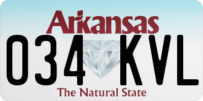 AR license plate 034KVL