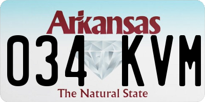 AR license plate 034KVM