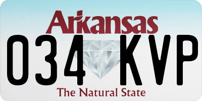 AR license plate 034KVP