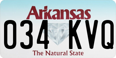 AR license plate 034KVQ