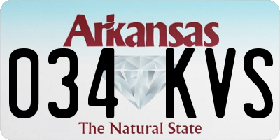 AR license plate 034KVS