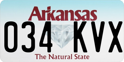 AR license plate 034KVX