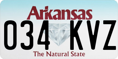AR license plate 034KVZ