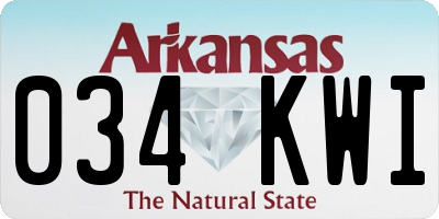 AR license plate 034KWI