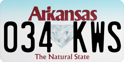 AR license plate 034KWS