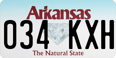 AR license plate 034KXH