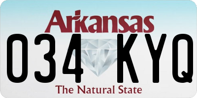 AR license plate 034KYQ