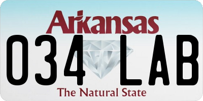 AR license plate 034LAB