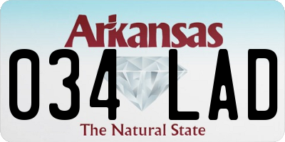 AR license plate 034LAD
