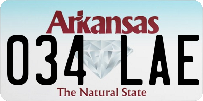 AR license plate 034LAE
