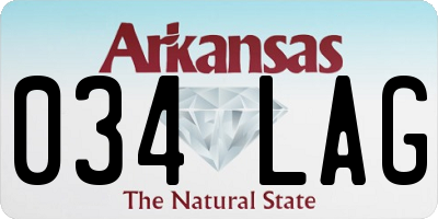 AR license plate 034LAG