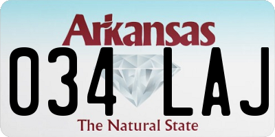 AR license plate 034LAJ