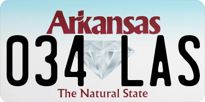 AR license plate 034LAS