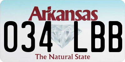 AR license plate 034LBB
