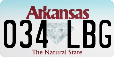 AR license plate 034LBG
