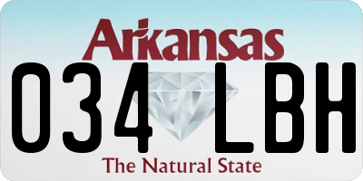 AR license plate 034LBH