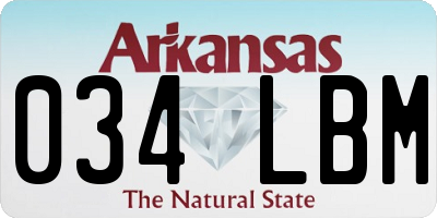 AR license plate 034LBM
