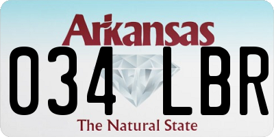 AR license plate 034LBR