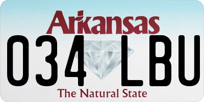 AR license plate 034LBU