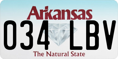AR license plate 034LBV