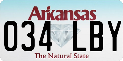 AR license plate 034LBY