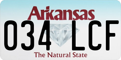 AR license plate 034LCF
