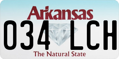 AR license plate 034LCH