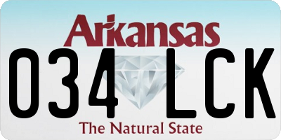 AR license plate 034LCK