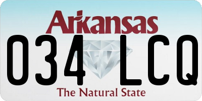 AR license plate 034LCQ
