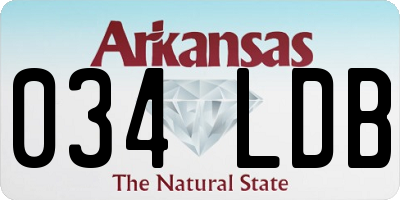 AR license plate 034LDB