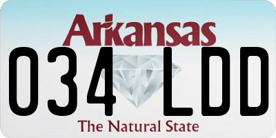 AR license plate 034LDD