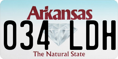 AR license plate 034LDH