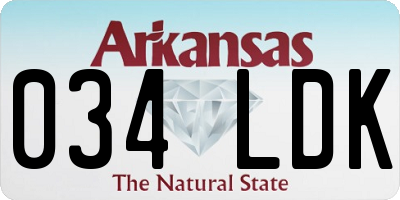 AR license plate 034LDK