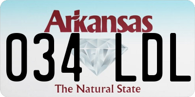 AR license plate 034LDL