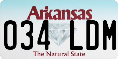 AR license plate 034LDM