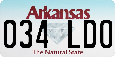 AR license plate 034LDO