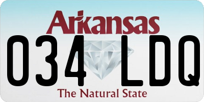 AR license plate 034LDQ